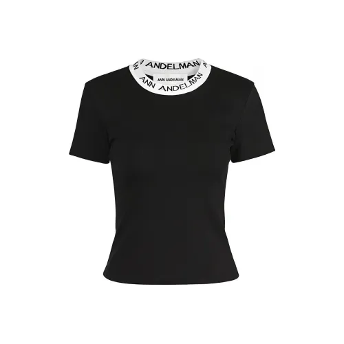ANN ANDELMAN Стандартная T-рубашка Женская Черная