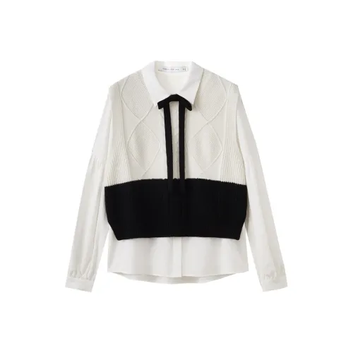 SHUIYUNJIAN Свитер Женский Айвори Белый