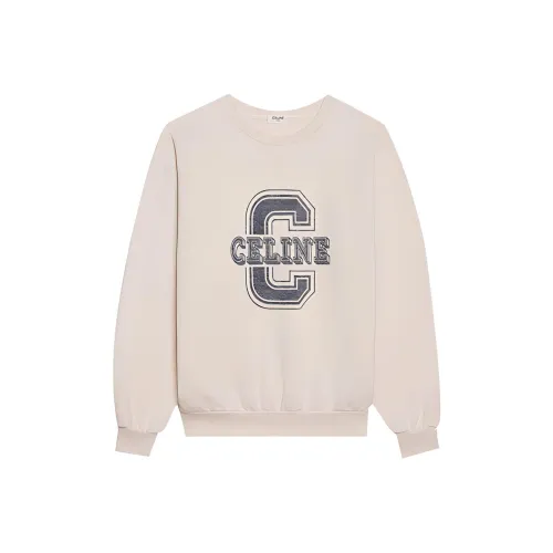 CELINE Неоново-белый Женские Свитшоты