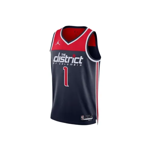 NBA x Jordan Washington Wizards Баскетбольная Джерси Унисекс Морской Синий