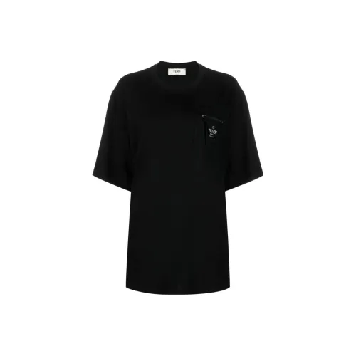 FENDI Черные Женские Т-рубашки