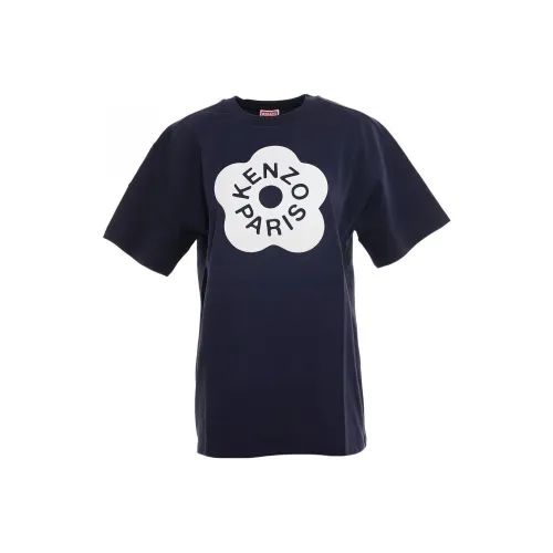 KENZO Темно-синие Женские футболки