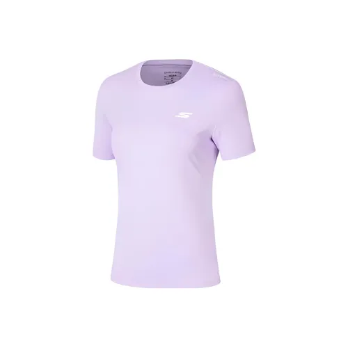 Skechers GODRI T Рубашка Женская Светлый Снег Синий