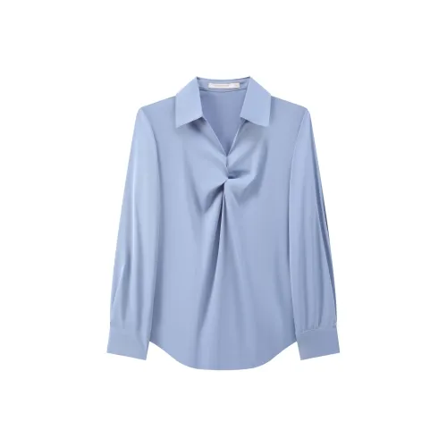 Romon Рубашка Женская Фиолетовая Синяя