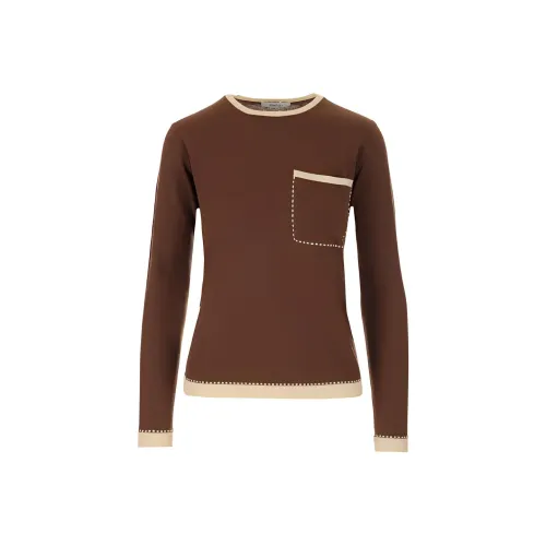 MaxMara Коричневый Женские Кашемировые Свитеры