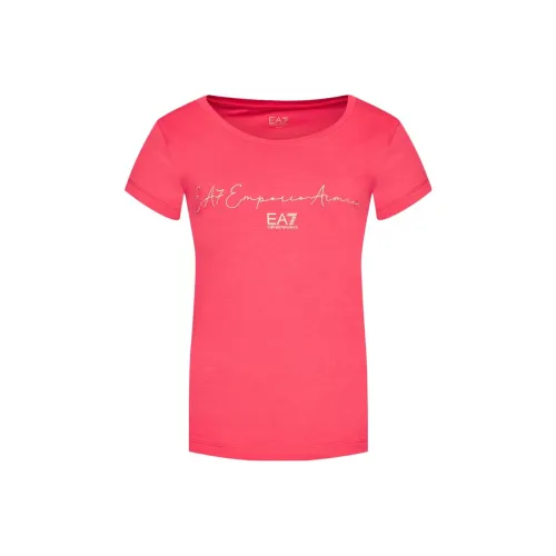 EMPORIO ARMANI EA7 Розовые Женские Футболки