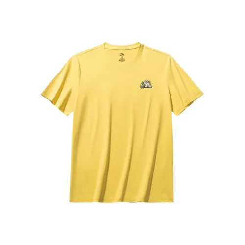 ANTA Женская серия для активного отдыха T-рубашка Женская Новая Цветочная почка Желтая