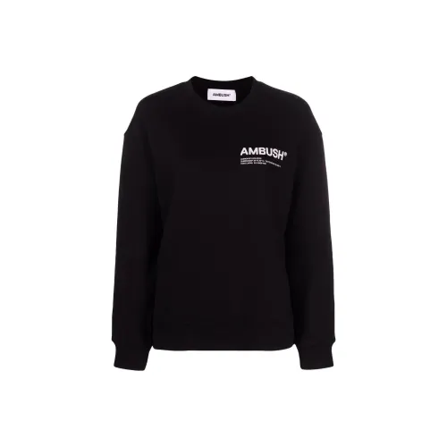 AMBUSH Черный Женские Свитшоты