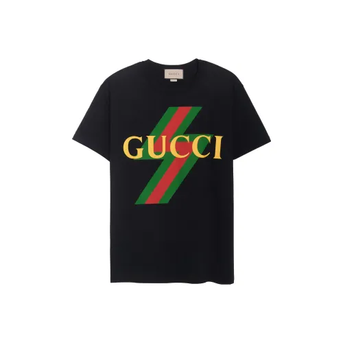 GUCCI SS23 Рукав с оборванным плечом T-рубашка Женская Черная