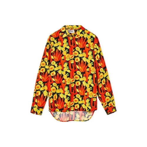 LOEWE Paula's Ibiza 2022 SS22 Рубашка Женские Красный