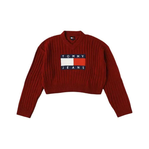 Tommy Hilfiger TJW VNCK CENTER Флаг Свитер E Трикотаж Женский Красный