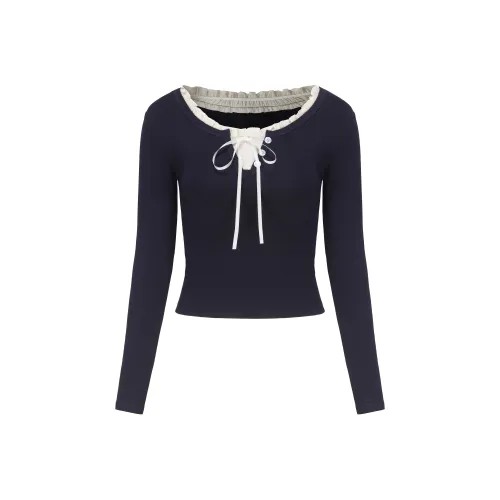 BETTERSAY T-рубашка Женская Темно-синяя