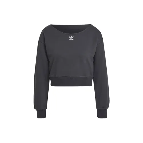 Adidas Originals SLOUCHY CREW Толстовка Женская Серого цвета