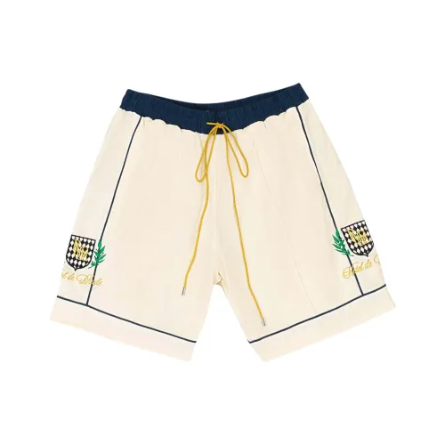 RHUDE Повседневные шорты Мужские Кремовые
