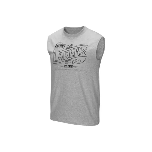 NBA Fanatics Los Angeles Lakers Buzzer Танк Баскетбольная Джерси Мужская Серого цвета