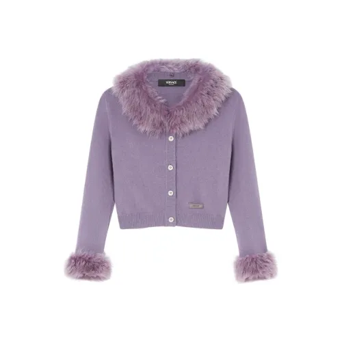 VERSACE FW24 Свитер Женский Фиолетовый