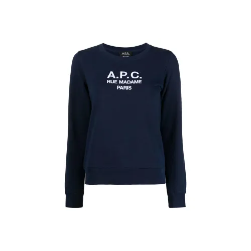 A.P.C Синий Женские Свитшоты