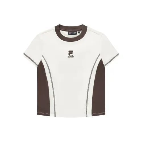 FILA FUSION URBAN TECH Комплект с короткими рукавами T-рубашка Женская Белая