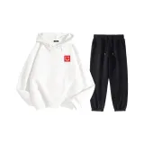 Белый (Смайлик Miniso Логотип на груди) + Черный (Пустой)