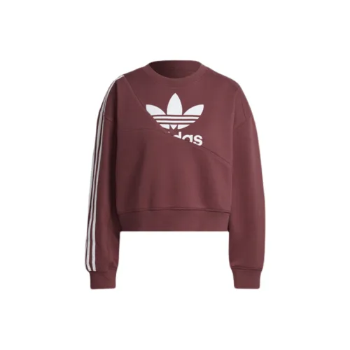 adidas originals Темно-красный Женские Свитшоты