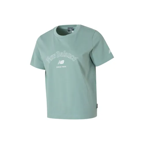 New Balance совместная футболка T Женская Светло-зеленая