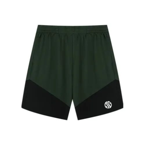361° Basketball Collection Повседневные шорты Мужские Темный Бамбук Зеленый Супер Черный