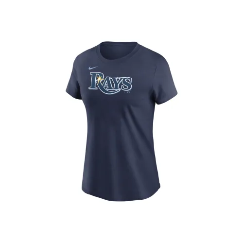 nike T-рубашка Женская Морской синий Tampa Bay Rays
