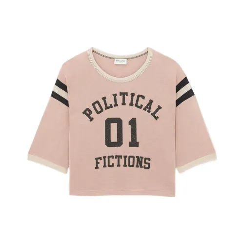 SAINT LAURENT T-рубашка Женская Розовая