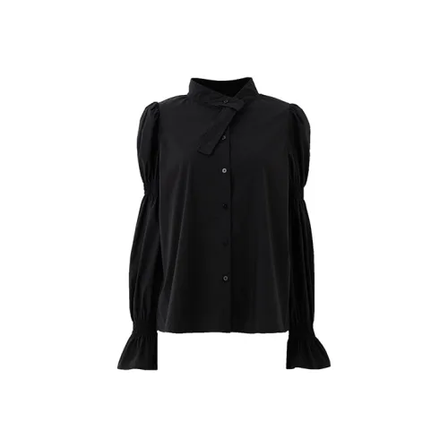 SOON FLOWER Рубашка Женская Черная