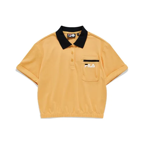 FILA FUSION Светло-оранжевый Желтый Женские Поло