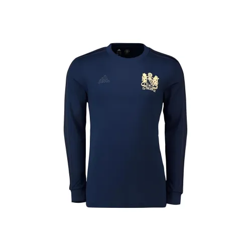 Adidas Manchester United 1968 Limited Edition Футболка с Bo Футбол Джерси Мужская Морской Синий