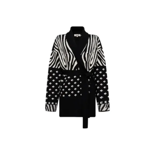 Diane von Furstenberg FW24 Свитер Женский Черный Белый