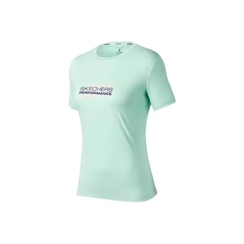 Skechers Дынно-зеленый Женские Футболки