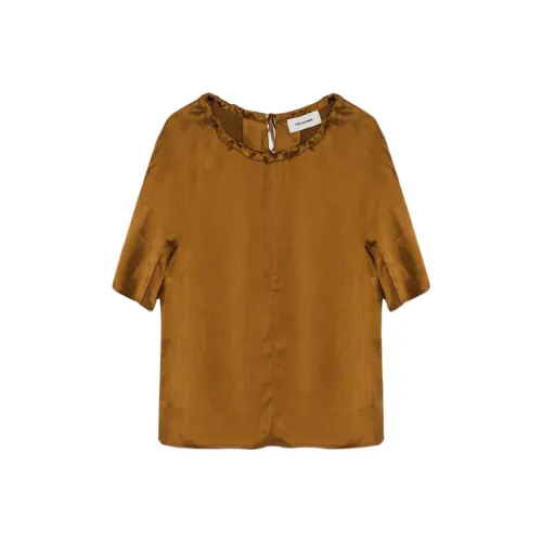 Yves Salomon SS24 Рубашка Женская Желтая