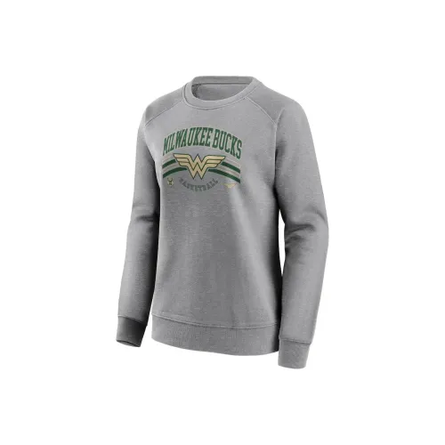 NBA Milwaukee Bucks Толстовка Женская Серого цвета