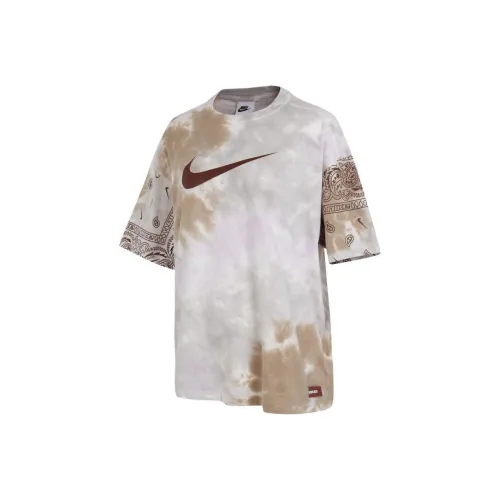 nike Т-рубашка с рукавом-трубкой женская хаки