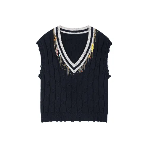 UOOYAA Свитер Женский Темно-синий