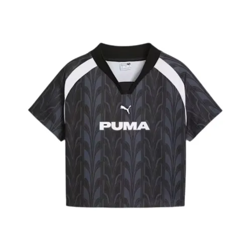 PUMA FOOTBALL JERSEY T-Shirt Женская Черная