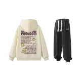 Комплект (Хаки Свитшот + Черные Спортивные Штаны)