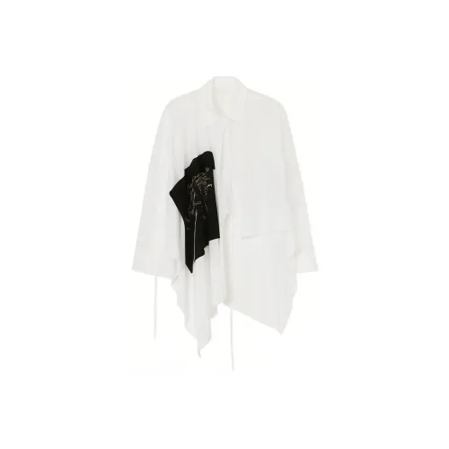 Yohji Yamamoto Белые Женские Рубашки