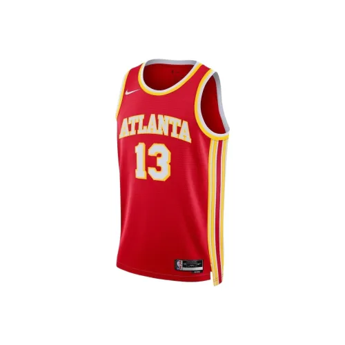 NBA x Nike Atlanta Hawks ICON Collection Edition Swingman Баскетбольная Джерси Унисекс Красный