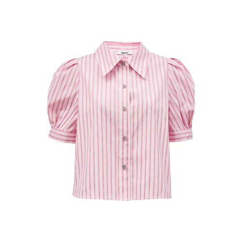 Only HD2 Сиренево-полосатые женские рубашки