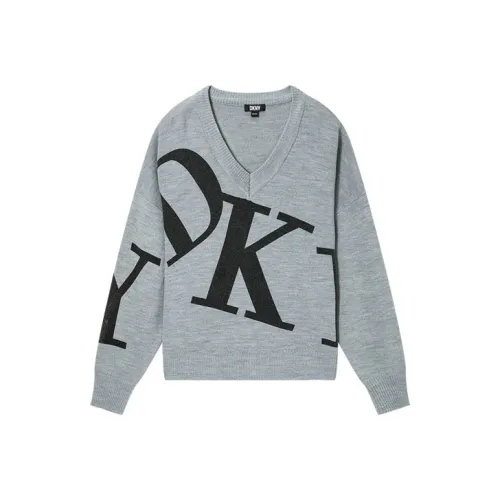 DKNY FW22 Loose Fit Трикотаж Женский Серый