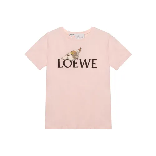 LOEWE x Howl's Moving Castle Розовые Женские Т-рубашки