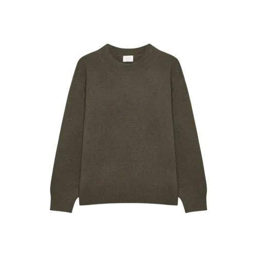 ARITZIA WILFRED Isabelle Шерсть Кашемир Свитер Женские Темно-оливковый Темно-оливковый