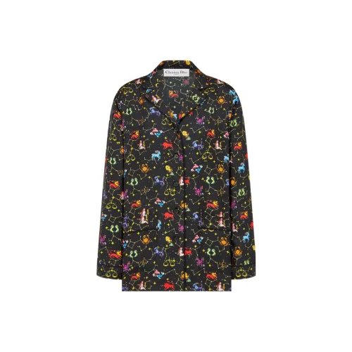 Dior Quarterly New Products Женские Рубашки Черного Цвета