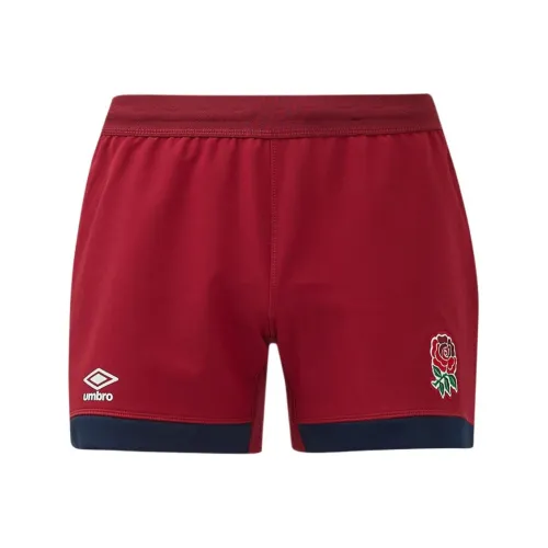 Umbro FW24 England Регби 24 25 Альтернативные Pro Короткие Регбийные Штаны Мужские Красные