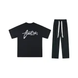 Комплект одежды (Черный и Белый с вышивкой + Черные штаны)