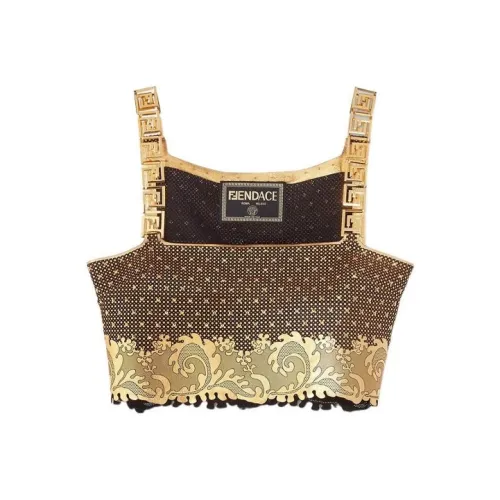 VERSACE x FENDI VERSACE SS22 Без бретелек Топ Женский Многоцветный