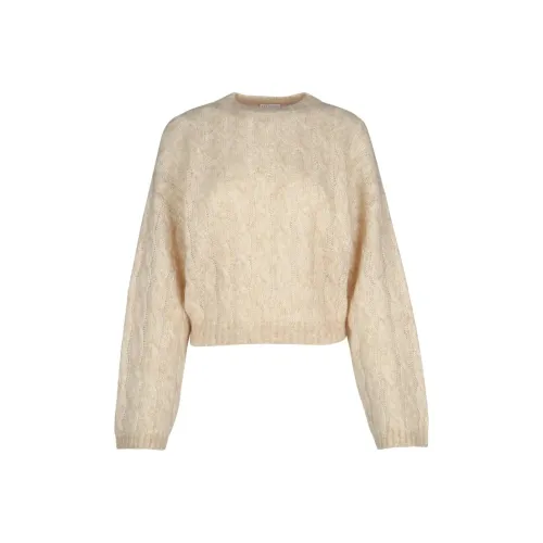 Brunello Cucinelli Бежевые Женские Свитеры